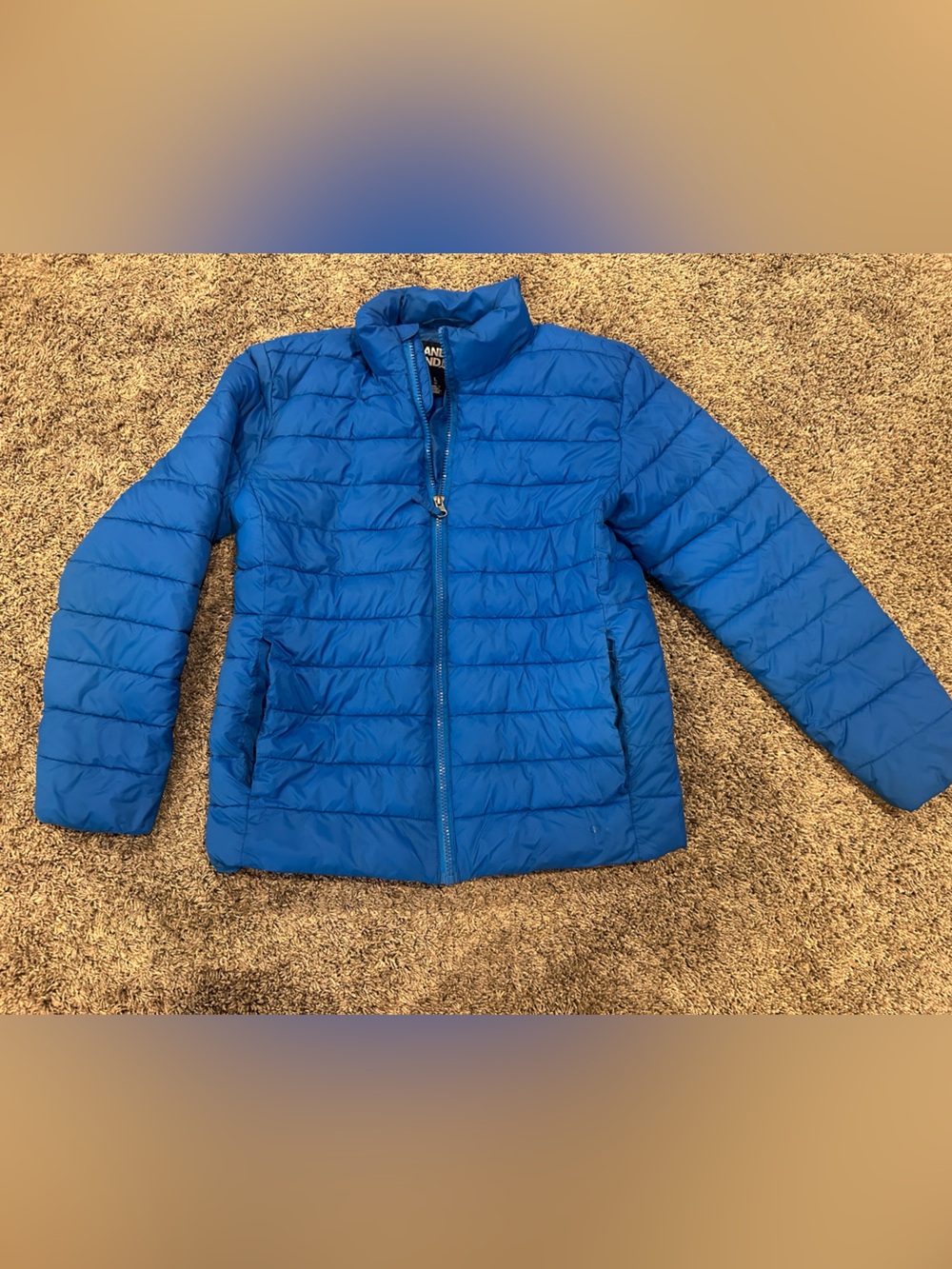 Boys Land’s End puffer size 14 cerulean blue